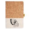 Cork And Heathered Fabric Hardcover Journal 5.5" X 8.25" Thumbnail