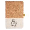 Cork And Heathered Fabric Hardcover Journal 5.5" X 8.25" Thumbnail