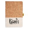Cork And Heathered Fabric Hardcover Journal 5.5" X 8.25" Thumbnail