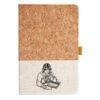 Cork And Heathered Fabric Hardcover Journal 5.5" X 8.25" Thumbnail