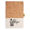 Cork And Heathered Fabric Hardcover Journal 5.5" X 8.25" Thumbnail