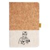 Cork And Heathered Fabric Hardcover Journal 5.5" X 8.25" Thumbnail