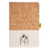 Cork And Heathered Fabric Hardcover Journal 5.5" X 8.25" Thumbnail
