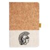 Cork And Heathered Fabric Hardcover Journal 5.5" X 8.25" Thumbnail