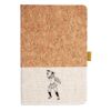 Cork And Heathered Fabric Hardcover Journal 5.5" X 8.25" Thumbnail