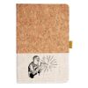 Cork And Heathered Fabric Hardcover Journal 5.5" X 8.25" Thumbnail