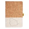 Cork And Heathered Fabric Hardcover Journal 5.5" X 8.25" Thumbnail