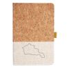 Cork And Heathered Fabric Hardcover Journal 5.5" X 8.25" Thumbnail