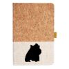 Cork And Heathered Fabric Hardcover Journal 5.5" X 8.25" Thumbnail