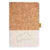 Cork And Heathered Fabric Hardcover Journal 5.5" X 8.25" Thumbnail