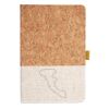 Cork And Heathered Fabric Hardcover Journal 5.5" X 8.25" Thumbnail