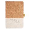 Cork And Heathered Fabric Hardcover Journal 5.5" X 8.25" Thumbnail