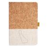 Cork And Heathered Fabric Hardcover Journal 5.5" X 8.25" Thumbnail