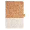 Cork And Heathered Fabric Hardcover Journal 5.5" X 8.25" Thumbnail