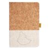 Cork And Heathered Fabric Hardcover Journal 5.5" X 8.25" Thumbnail