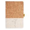 Cork And Heathered Fabric Hardcover Journal 5.5" X 8.25" Thumbnail