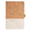 Cork And Heathered Fabric Hardcover Journal 5.5" X 8.25" Thumbnail