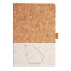 Cork And Heathered Fabric Hardcover Journal 5.5" X 8.25" Thumbnail