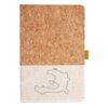 Cork And Heathered Fabric Hardcover Journal 5.5" X 8.25" Thumbnail