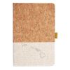 Cork And Heathered Fabric Hardcover Journal 5.5" X 8.25" Thumbnail