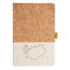 Cork And Heathered Fabric Hardcover Journal 5.5" X 8.25" Thumbnail
