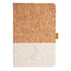 Cork And Heathered Fabric Hardcover Journal 5.5" X 8.25" Thumbnail