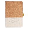 Cork And Heathered Fabric Hardcover Journal 5.5" X 8.25" Thumbnail