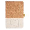 Cork And Heathered Fabric Hardcover Journal 5.5" X 8.25" Thumbnail
