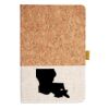 Cork And Heathered Fabric Hardcover Journal 5.5" X 8.25" Thumbnail