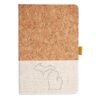 Cork And Heathered Fabric Hardcover Journal 5.5" X 8.25" Thumbnail
