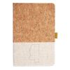 Cork And Heathered Fabric Hardcover Journal 5.5" X 8.25" Thumbnail