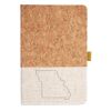 Cork And Heathered Fabric Hardcover Journal 5.5" X 8.25" Thumbnail