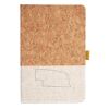 Cork And Heathered Fabric Hardcover Journal 5.5" X 8.25" Thumbnail