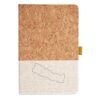 Cork And Heathered Fabric Hardcover Journal 5.5" X 8.25" Thumbnail