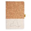 Cork And Heathered Fabric Hardcover Journal 5.5" X 8.25" Thumbnail