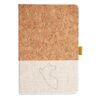 Cork And Heathered Fabric Hardcover Journal 5.5" X 8.25" Thumbnail
