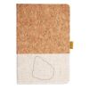 Cork And Heathered Fabric Hardcover Journal 5.5" X 8.25" Thumbnail