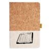 Cork And Heathered Fabric Hardcover Journal 5.5" X 8.25" Thumbnail