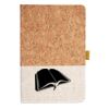 Cork And Heathered Fabric Hardcover Journal 5.5" X 8.25" Thumbnail