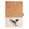 Cork And Heathered Fabric Hardcover Journal 5.5" X 8.25" Thumbnail