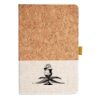 Cork And Heathered Fabric Hardcover Journal 5.5" X 8.25" Thumbnail