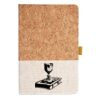 Cork And Heathered Fabric Hardcover Journal 5.5" X 8.25" Thumbnail