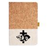 Cork And Heathered Fabric Hardcover Journal 5.5" X 8.25" Thumbnail
