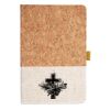 Cork And Heathered Fabric Hardcover Journal 5.5" X 8.25" Thumbnail