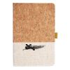 Cork And Heathered Fabric Hardcover Journal 5.5" X 8.25" Thumbnail