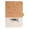 Cork And Heathered Fabric Hardcover Journal 5.5" X 8.25" Thumbnail