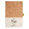 Cork And Heathered Fabric Hardcover Journal 5.5" X 8.25" Thumbnail
