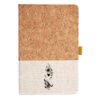 Cork And Heathered Fabric Hardcover Journal 5.5" X 8.25" Thumbnail