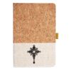 Cork And Heathered Fabric Hardcover Journal 5.5" X 8.25" Thumbnail