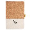 Cork And Heathered Fabric Hardcover Journal 5.5" X 8.25" Thumbnail